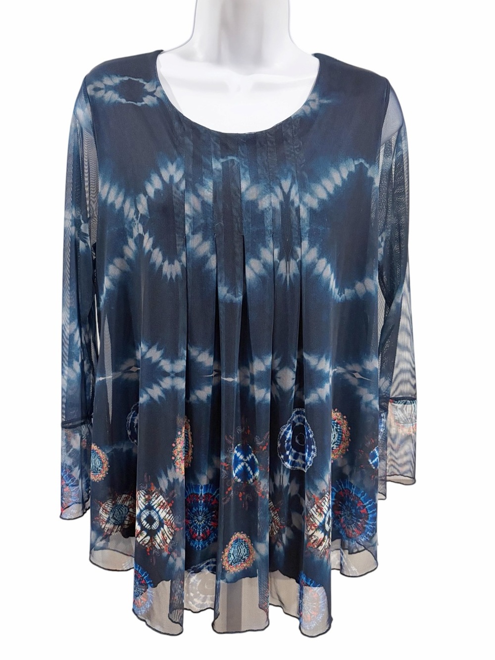 Desigual Le Mans Mesh Flowy Blouse size XL - Picture 4 of 11